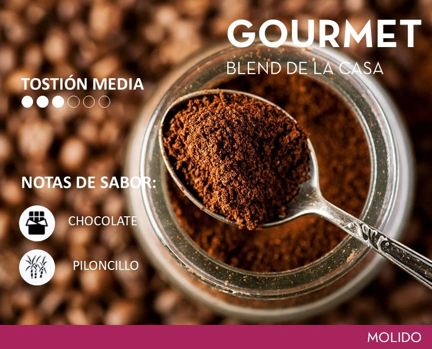 Perfil sensorial del Café Gourmet Dos Tierras: tostión media, chocolate y piloncillo